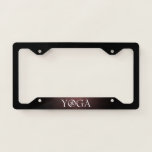 Yoga Licence Plate Frame at Zazzle