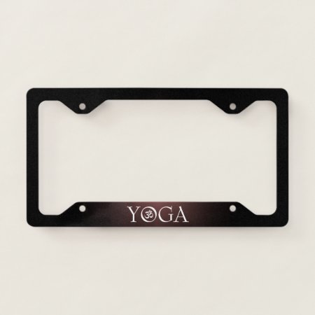 Yoga Licence Plate Frame