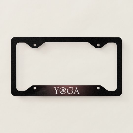 Yoga Licence Plate Frame