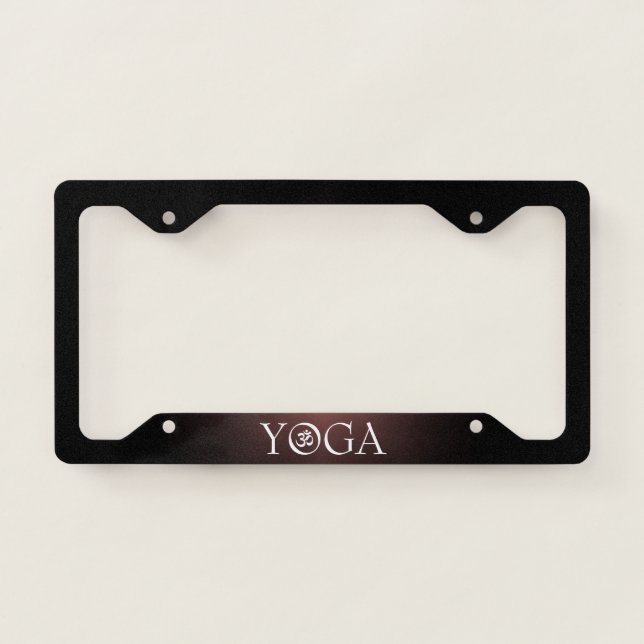 Yoga Licence Plate Frame (Front)