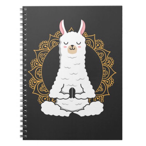 Yoga Llama Alpaca Namaste relaxing Animal Notebook
