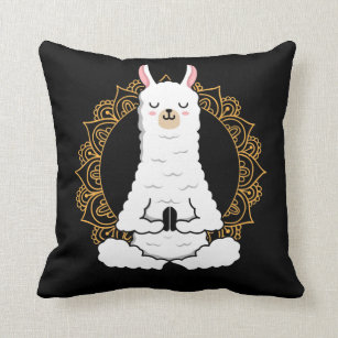 llama throw pillow