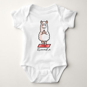 Yoga Llama - Llamaste Baby Bodysuit