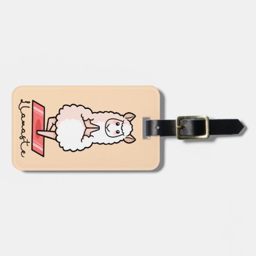 Yoga Llama _ Llamaste Luggage Tag