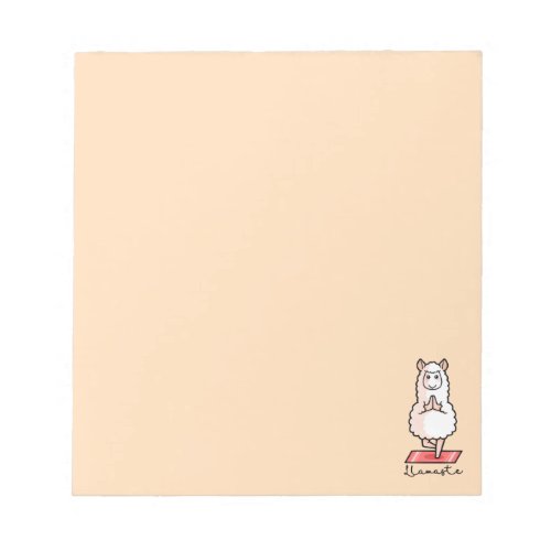 Yoga Llama _ Llamaste Notepad