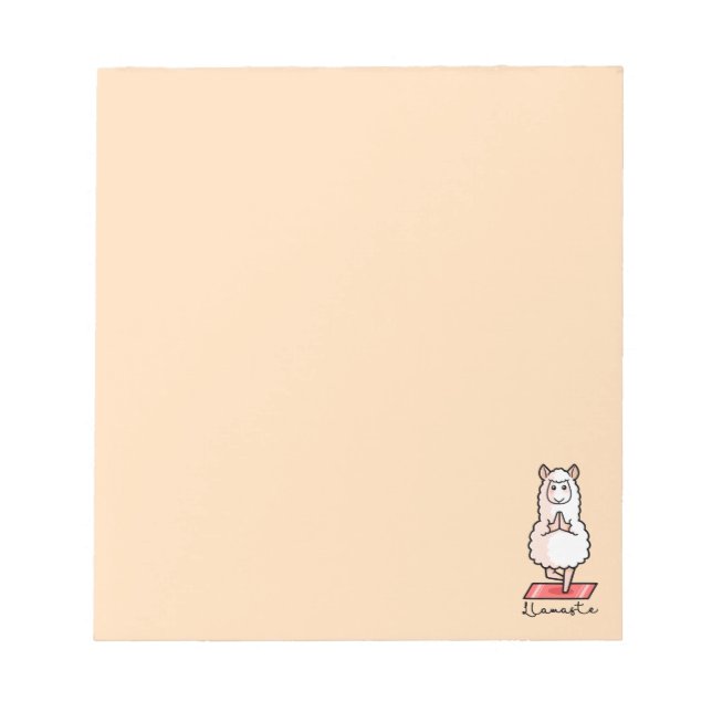 Yoga Llama - Llamaste Notepad (Front)