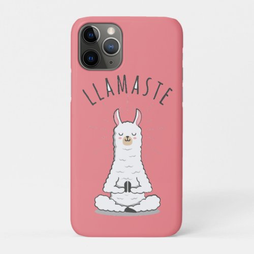 Yoga Llama _ Llamaste Pun  iPhone 11 Pro Case