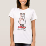 Yoga Llama - Llamaste T-shirt at Zazzle