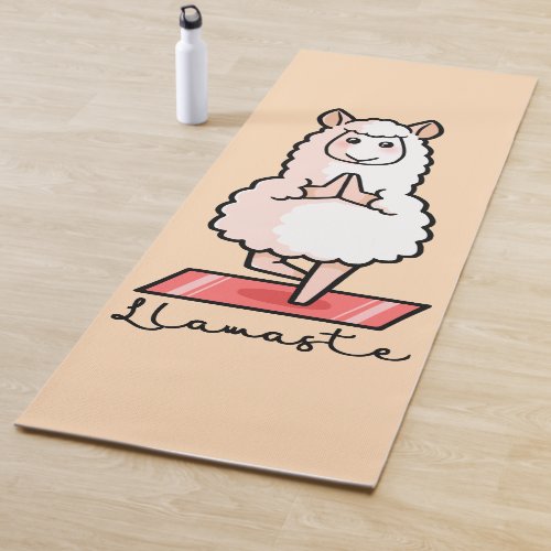 Yoga Llama _ Llamaste Yoga Mat