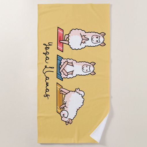 Be Magical Llama Beach Towel – 28x51 Inch Soft Velour Cotton Towel, Sun Resistant & Oeko-Tex Certified