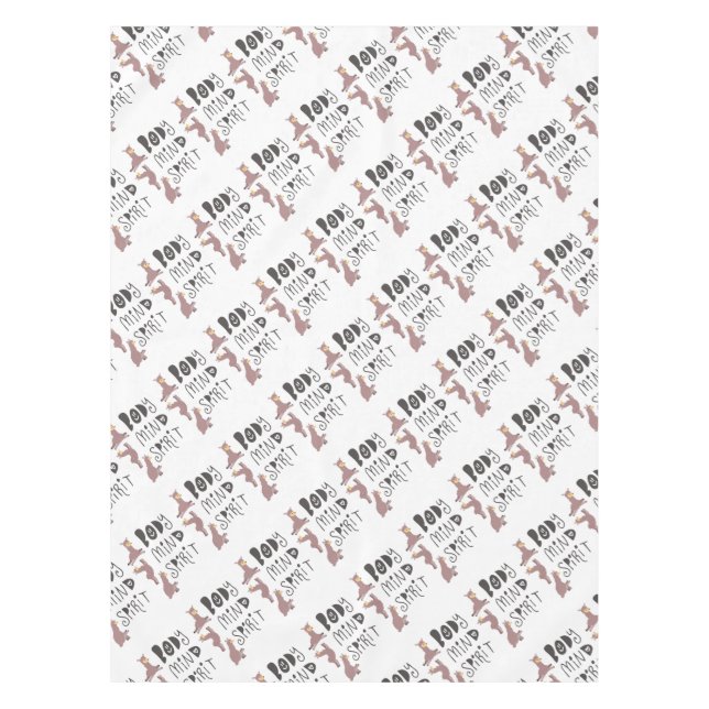 Yoga Llamas Tablecloth (Front)