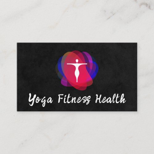 Yoga Logo  Modern Business Card