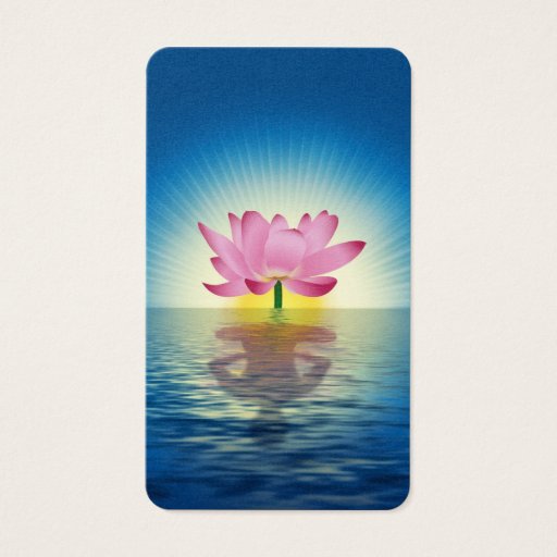 Customizable Lotus Reflection Business Cards