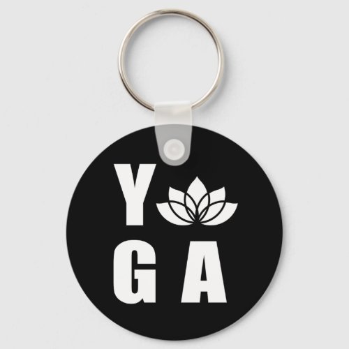 Yoga Lotus Asana Meditation Nirvana Zen Buddhism G Keychain