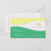 Yoga Lotus  Flower Business Card (Front/Back)