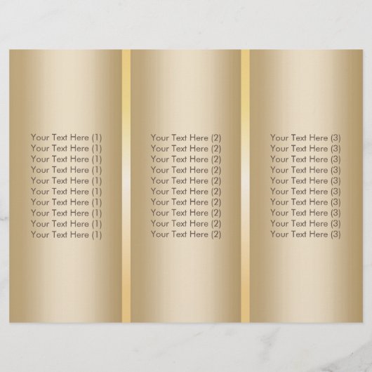 Yoga Lotus Logo Gold & Tirqipose Marble Tri-Fold (Back)