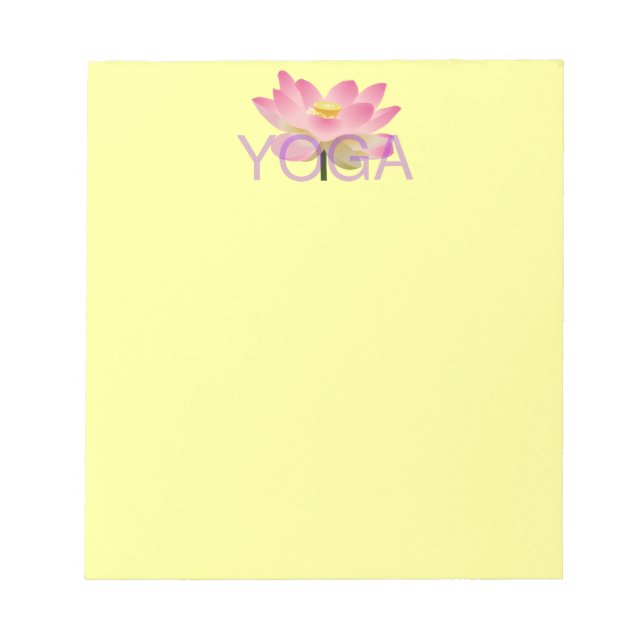 Yoga Lotus notepad (Front)