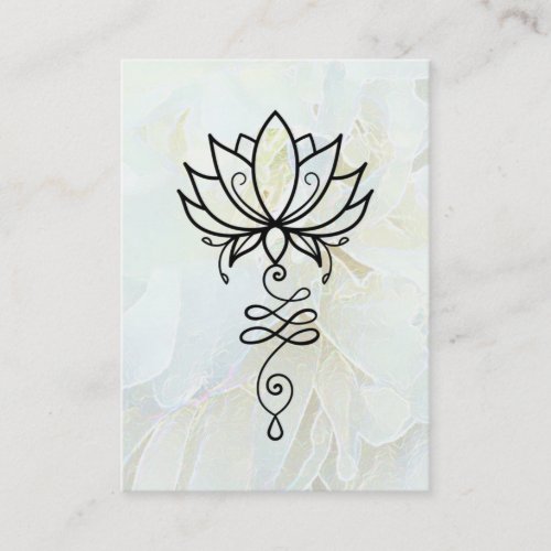  Yoga Lotus Peony Nirvana Sacred Geometry Business Card