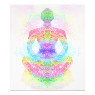 Yoga lotus pose. Photo Enlargement Print