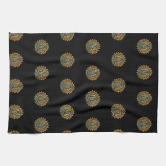 Yoga Lotus Pose Zen Graphic Kitchen Towel