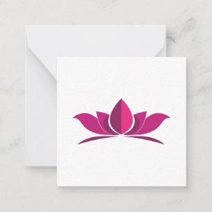 Yoga Lotus Power Meditation Symbol Gift Idea Note Card