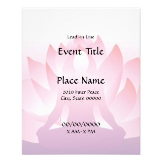 Yoga Lotus Small Event Flyer