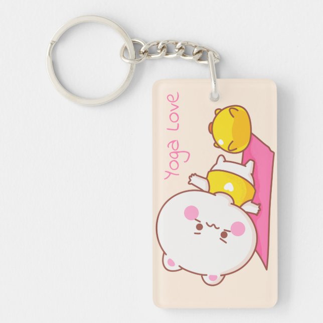 Yoga Love Keychain (Front)