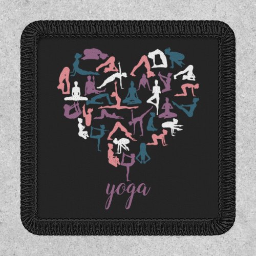 Yoga Love Silhouettes Patch