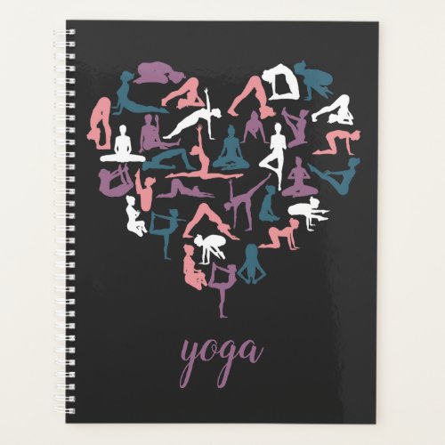 Yoga Love Silhouettes Planner