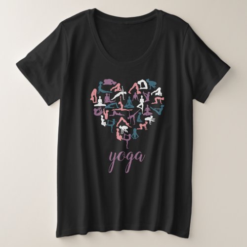Yoga Love Silhouettes T_Shirt