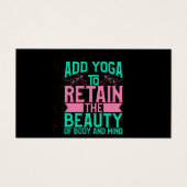 Yoga Lover | Add Yoga To Retain The Beauty (Front)
