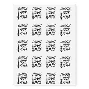 Yoga Lover Change Your View Funny Men Women Temporary Tattoos