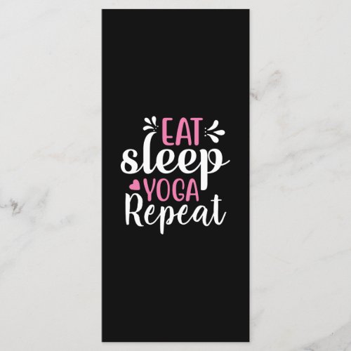 Yoga Lover  Eat Sleep Yoga Repeat Menu