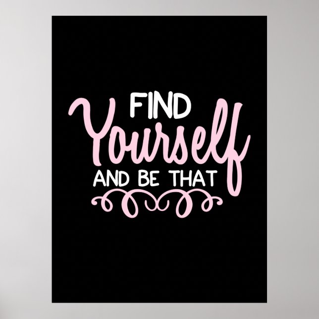 Yoga Lover | Find Yourself And Be That Poster (Front)