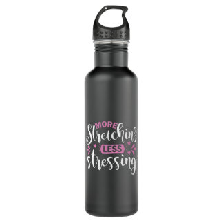 Yoga Lover | More Stretching Less Stressing Stainless Steel Water Bottle