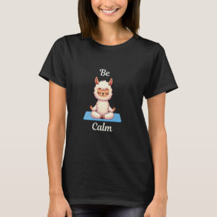 Yoga Lover - Om - mindfulness - cute Llama - Namas T-Shirt