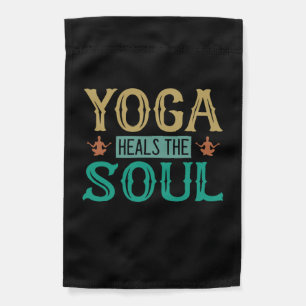 Yoga Lover Yoga Heals The Soul Garden Flag