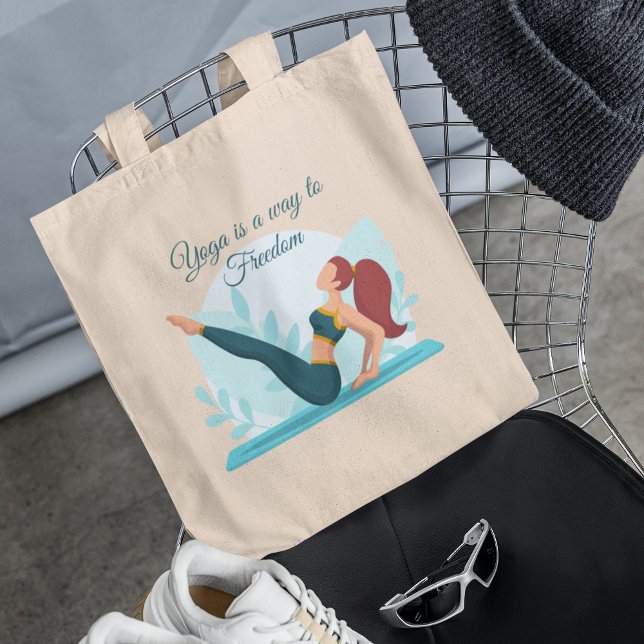 Yoga Lover & Yoga is a Way to Freedom - Custom Tote Bag (Creator Uploaded)