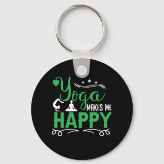 Yoga Lover | Yoga Make Me Happy Keychain