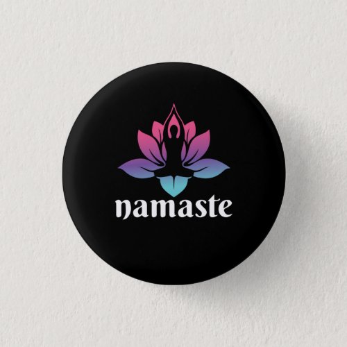 Yoga Lover  Yoga Namaste Button