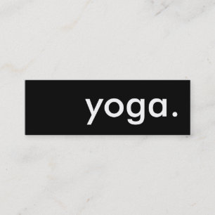 yoga. loyalty punch card