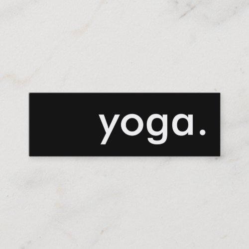 yoga loyalty punch card