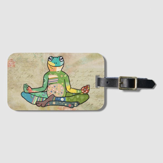 yoga luggage tag (Front Horizontal)