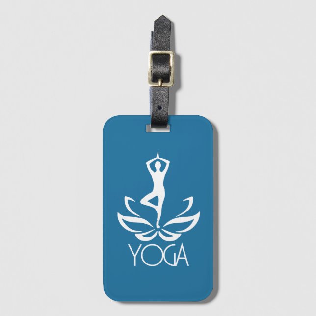 Yoga Luggage Tag (Front Vertical)