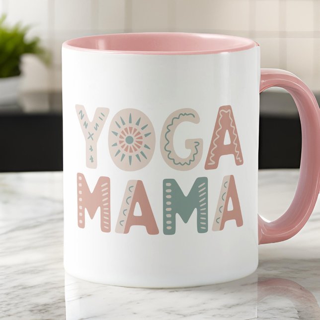 Yoga Mama Boho Pastel Classic Coffee Mug (Creator Uploaded)