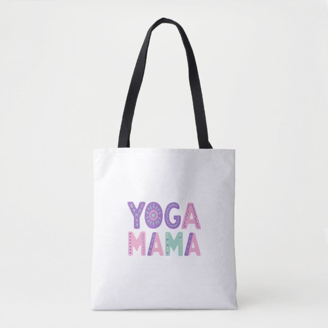 Yoga Mama Custom Photo Tote Bag (Front)