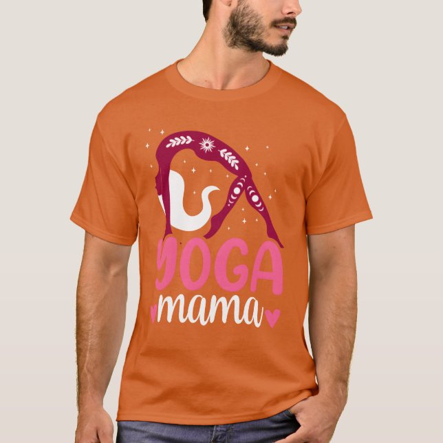 Yoga Mama Hobby Mother Mom Mommy friends T-Shirt (Front)