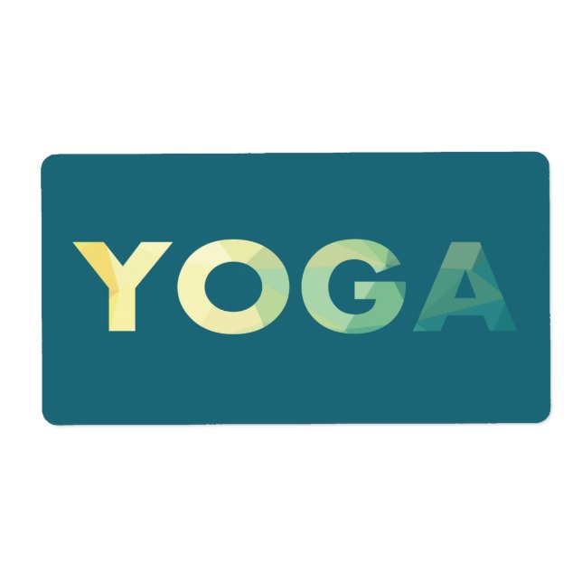 Yoga Mandala personal trainer  Label (Front)