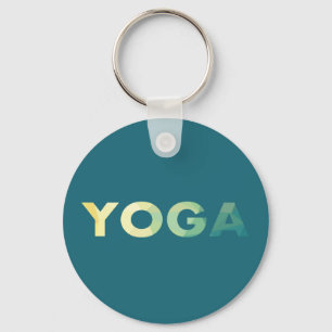 Yoga Mandala text Keychain