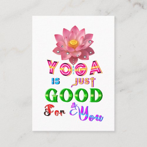 Yoga Marketing Is Just Good For You Referral Card